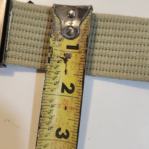 American Eagle Outfitters Kaki Men's Canvas Belt Size M - Picture 7 of 8